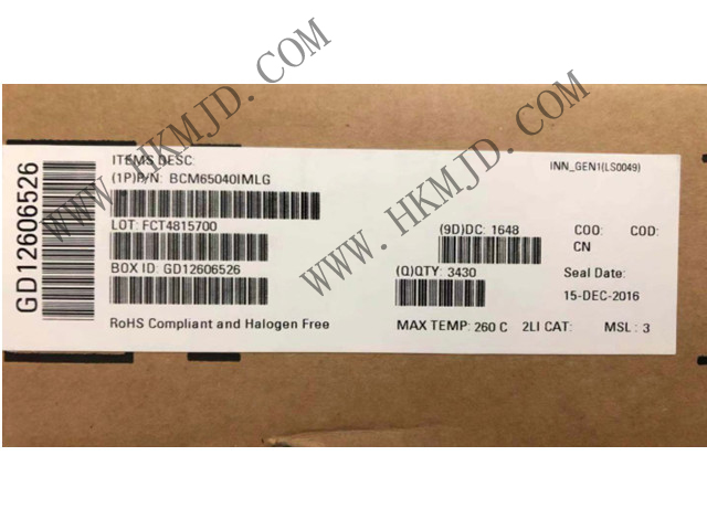 BROADCOM BCM65040 BCM65040IMLG 接口 - 驅(qū)動(dòng)器，接收器，收發(fā)器