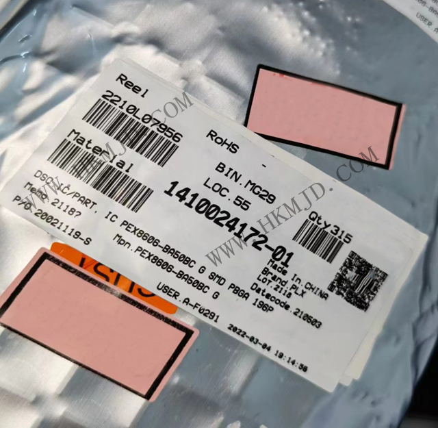Broadcom PEX8606-BA50BCG 6通道，6端口PCI Express Gen2 交換機