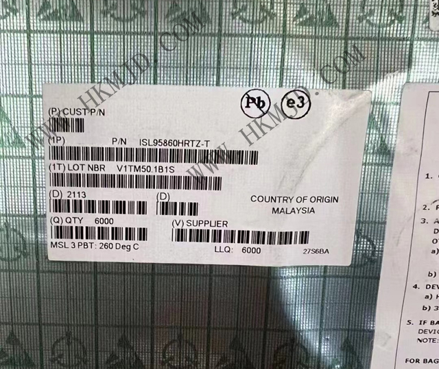 ISL95860HRTZ 一款多相3+0核心控制器（ IMVP9、32TQFN）