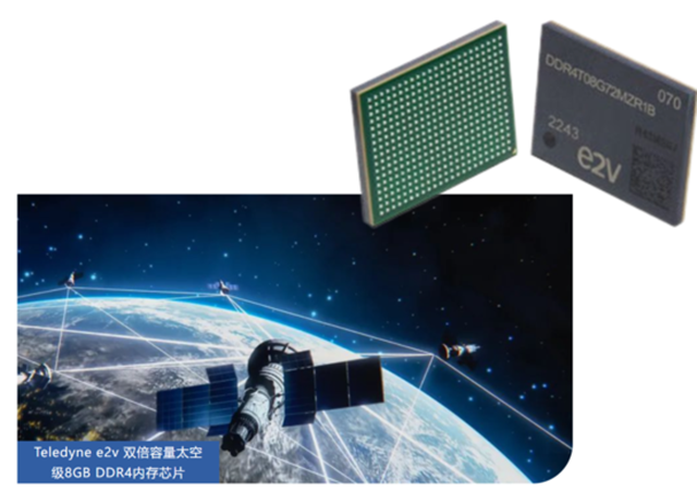 Teledyne e2v 雙倍容量太空級(jí) 8GB DDR4 內(nèi)存芯片，面向高可靠性太空應(yīng)用